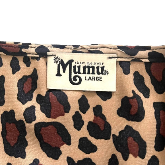 Show Me your MuMu, Julia Top, Leopard Print Camisole, Size Large - Picture 4 of 5
